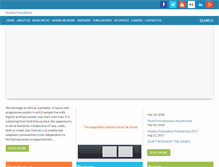 Tablet Screenshot of hashoofoundation.org